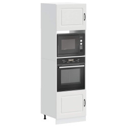 Armários forno 2 pcs kalmar derivados de madeira branco