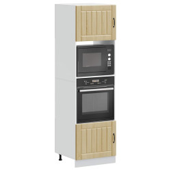 Armários forno 2pcs lucca derivados de madeira carvalho sonoma