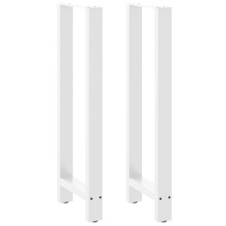 Pés para mesa de bar , brancos, 2 peças, 40x (110-111) cm, aço