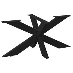 Pé de mesa de centro em formato de aranha, preto, 98x58x(42-43) cm, aço