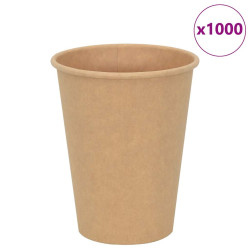 Copos de café de papel 1000 pcs 12oz 300ml castanho