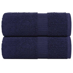 Toalhas hóspedes frogn 2 pcs azul marinho 30x50cm 360 g/m²