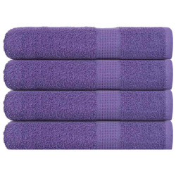 Toalhas de sauna frogn 4 pcs 80x200 cm 360 g/m² roxo