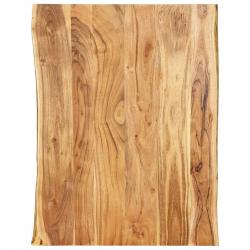 Tampo de mesa 80x(50-60)x2,5 cm madeira de acácia maciça - Imagen 1