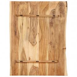 Tampo de mesa 80x(50-60)x2,5 cm madeira de acácia maciça - Imagen 2