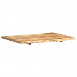 Tampo de mesa 80x(50-60)x2,5 cm madeira de acácia maciça - Imagen 8
