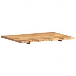 Tampo de mesa 80x(50-60)x2,5 cm madeira de acácia maciça - Imagen 9