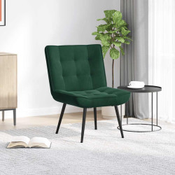 Cadeira de relaxamento 64x74x84 cm veludo verde-escuro