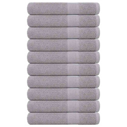 Toalhas de sauna frogn 10 pcs 80x200 cm 360 g/m² cinzento