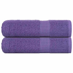 Toalhas de banho frogn 2pcs 70x140 cm 360 g/m² roxo