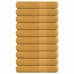 Toalhas frogn 10 pcs 100x200 cm 360 g/m² ouro