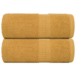 Toalhas de bidé frogn 2 pcs 30x50 cm 360 g/m² ouro