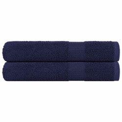 Toalhas sauna frogn 2 pcs 80x200 cm 360 g/m² azul marinho