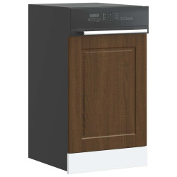 Painel máquina lavar louça porto carvalho castanho 45x1,5x57 cm