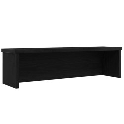 Rack cozinha empilhável preto 50x15x16 cm madeira engenheirada