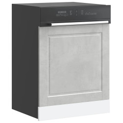 Painel máquina lavar louça porto betão cinzento 60x1,5x57 cm