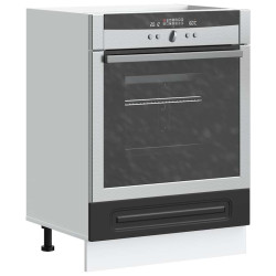 Armário forno kalmar derivados de madeira preto