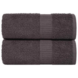 Toalhas de bidé frogn 2 pcs 30x50 cm 360 g/m² antracite