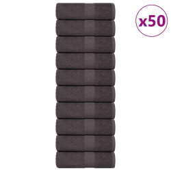 Toalhas de bidé frogn 50 pcs 30x50 cm 360 g/m² antracite