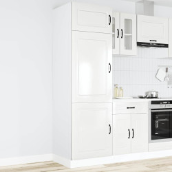 Armário de cozinha kalmar derivados de madeira branco brilhante