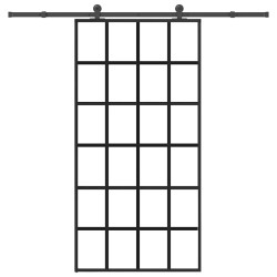 Porta deslizante c/ conj ferragens 102x205cm vidro esg/alumínio