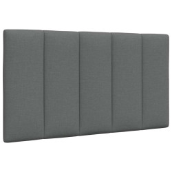 Almofadão de cabeceira hanko 90 cm tecido cinzento-escuro
