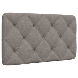 Almofadão de cabeceira 80 cm tecido cinzento-acastanhado
