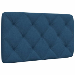 Almofadão de cabeceira 80 cm tecido azul