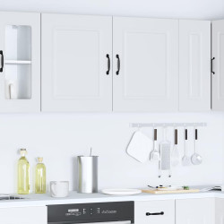 Armários de parede de cozinha 2pcs kalmar deriv. madeira branco