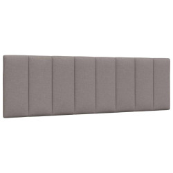 Almofadão de cabeceira hanko 160 cm tecido cinzento-acastanhado