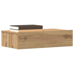 Mesa de cabeceira em carvalho artesanal 60x35 cm