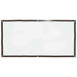 Encerado transparente com ilhós 1x2 m polietileno