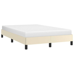 Moldura de cama sem creme de colchão 120x190 cm couro do falso