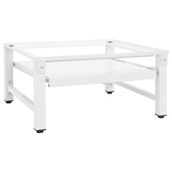 Suporte máquina lavar c/ prateleira extraível branco