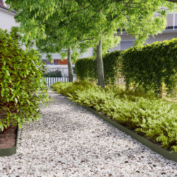 Orlas relva 10 pcs verde azeitona 10x103 cm aço laminado a frio