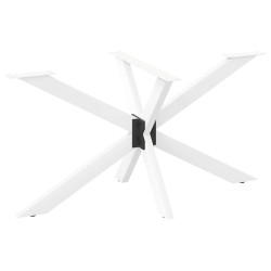 Pé de mesa de jantar em formato de aranha, branco, 150x78x(72-73) cm, aço