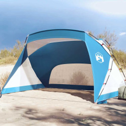 Tenda de praia 274x178x170/148 cm poliéster 185t azul-ciano