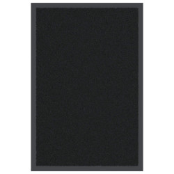 Tapete de porta 40x60 cm preto