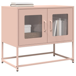 Móvel de TV 68x39x60,5 cm aço laminado a frio rosa