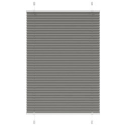 Antracite plissada cega 100x150 cm largura tecido 99,4 cm