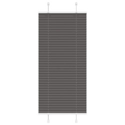 Preto plissada cega 55x100 cm largura tecido 54,4 cm poliéster