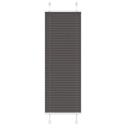 Preto plissada cega 45x100 cm largura tecido 44,4 cm poliéster
