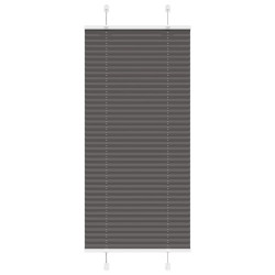 Preto plissada cega 55x150 cm largura tecido 54,4 cm poliéster