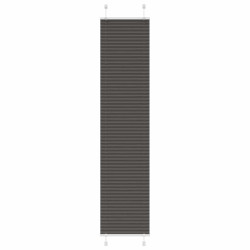 Preto plissada cega 40x200 cm largura tecido 39,4 cm poliéster