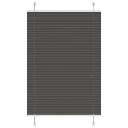 Preto plissada cega 90x150 cm largura tecido 89,4 cm poliéster