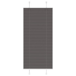 Preto plissada cega 65x150 cm largura tecido 64,4 cm poliéster