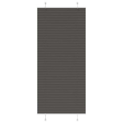 Preto plissada cega 100x200 cm largura tecido 99,4 cm poliéster