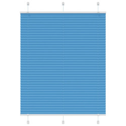 Azul plissada cega 105x150 cm largura tecido 104,4cm poliéster