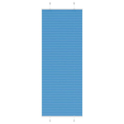 Azul plissada cega 80x200 cm largura tecido 79,4 cm poliéster