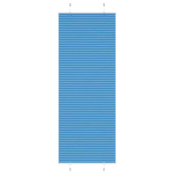 Azul plissada cega 70x200 cm largura tecido 69,4 cm poliéster